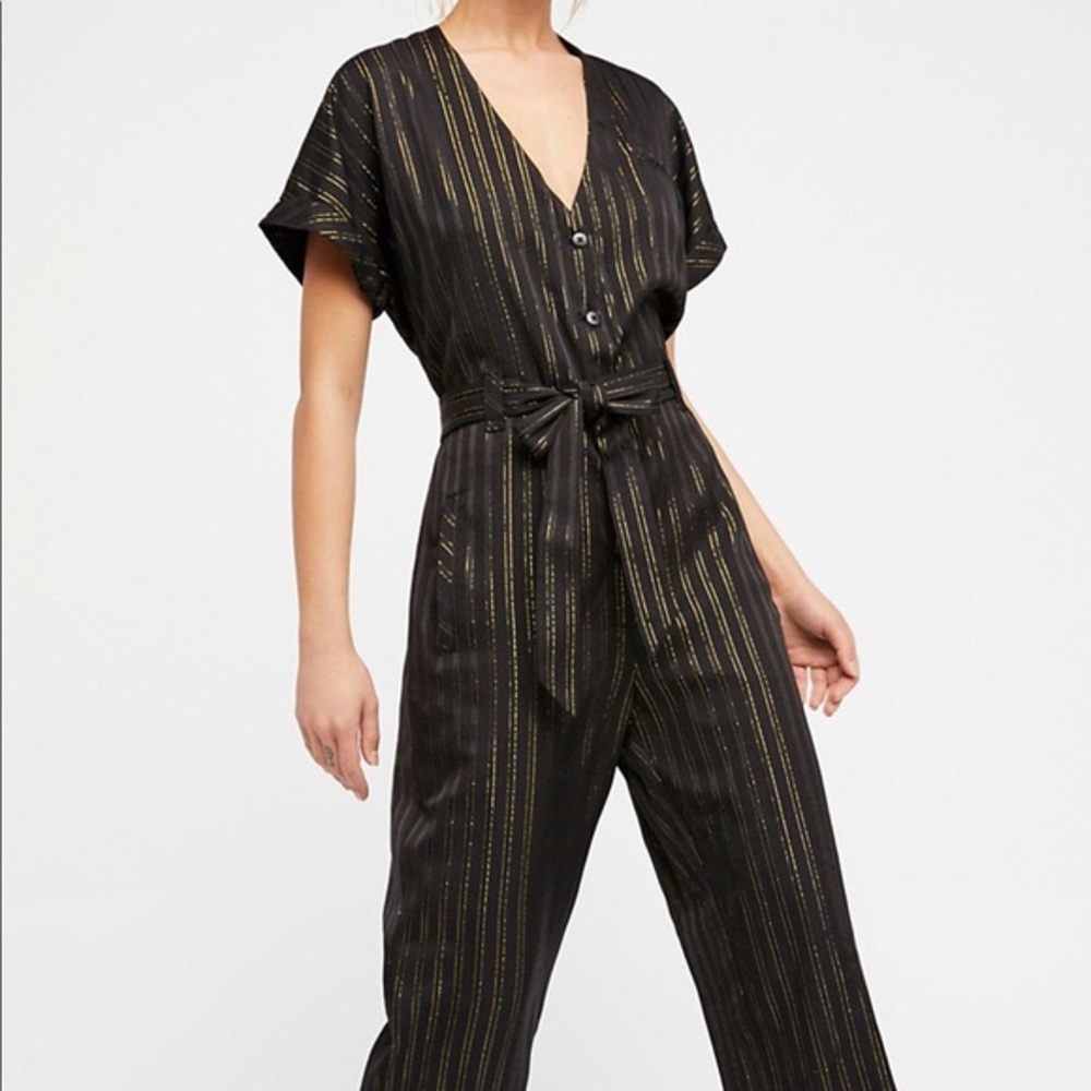 FREE PEOPLE Lurex jumpsuit